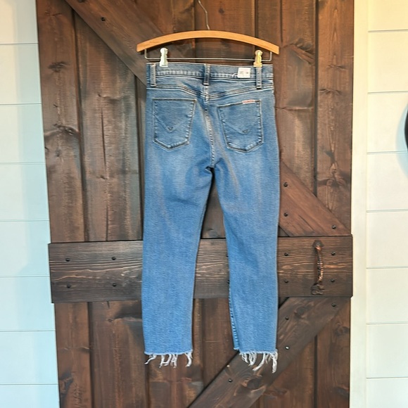 HUDSON BLAIR HIGH RISE BOOTCUT CROP LIGHTLY DISTRESSES JEANS SIZE 26 G24 - Picture 4 of 9